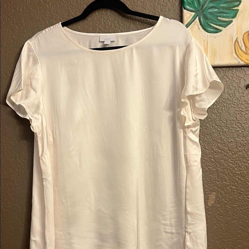 PUREJILLChic Cream Women's Blouse SIZE XL brand new